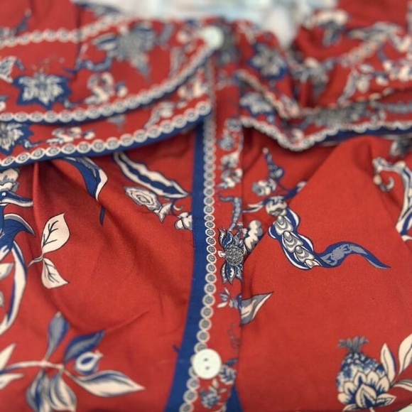 Ivory Peony Ruched Gown - Picture 7 of 7